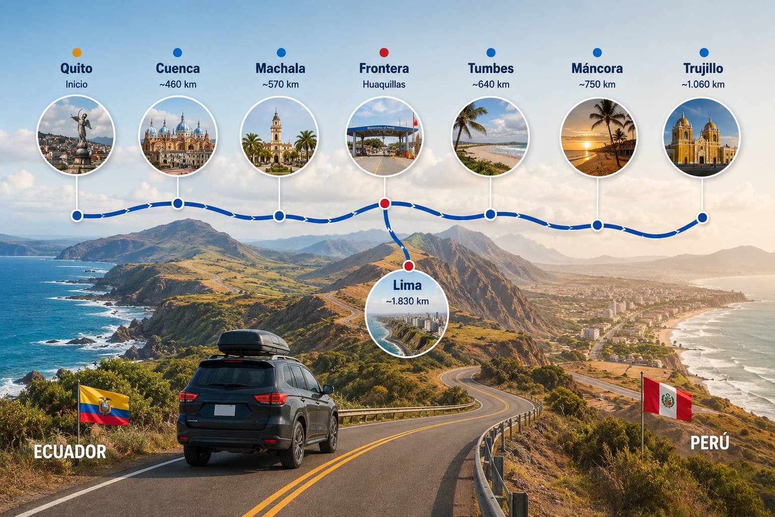 Viaje de ruta: Ecuador a Perú - Autoguía