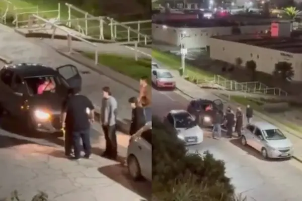 empujón y atropello en Argentina ,Captura