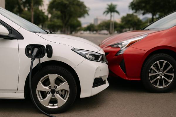 Mecánico revisando el motor de un automóvil