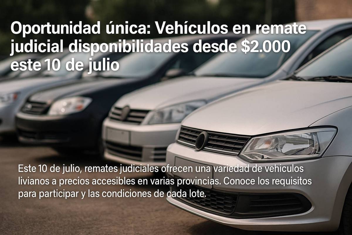 Remates Judiciales: Vehículos a Precios Accesibles