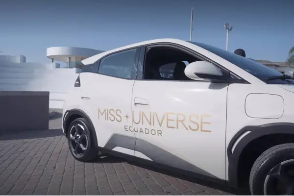 BYD Seagull 2027, auto oficial de la Miss Universo Ecuador 2026. ,instagram @cnbecuador