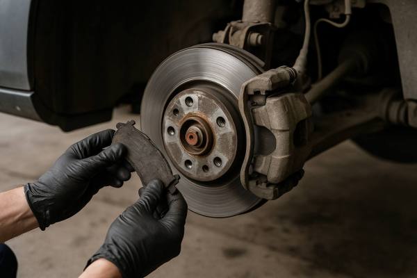 Mecánico revisando el motor de un automóvil
