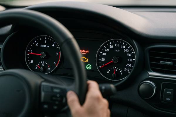 Mecánico revisando el motor de un automóvil