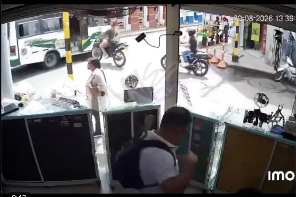 Accidente motociclista ,Captura Redes