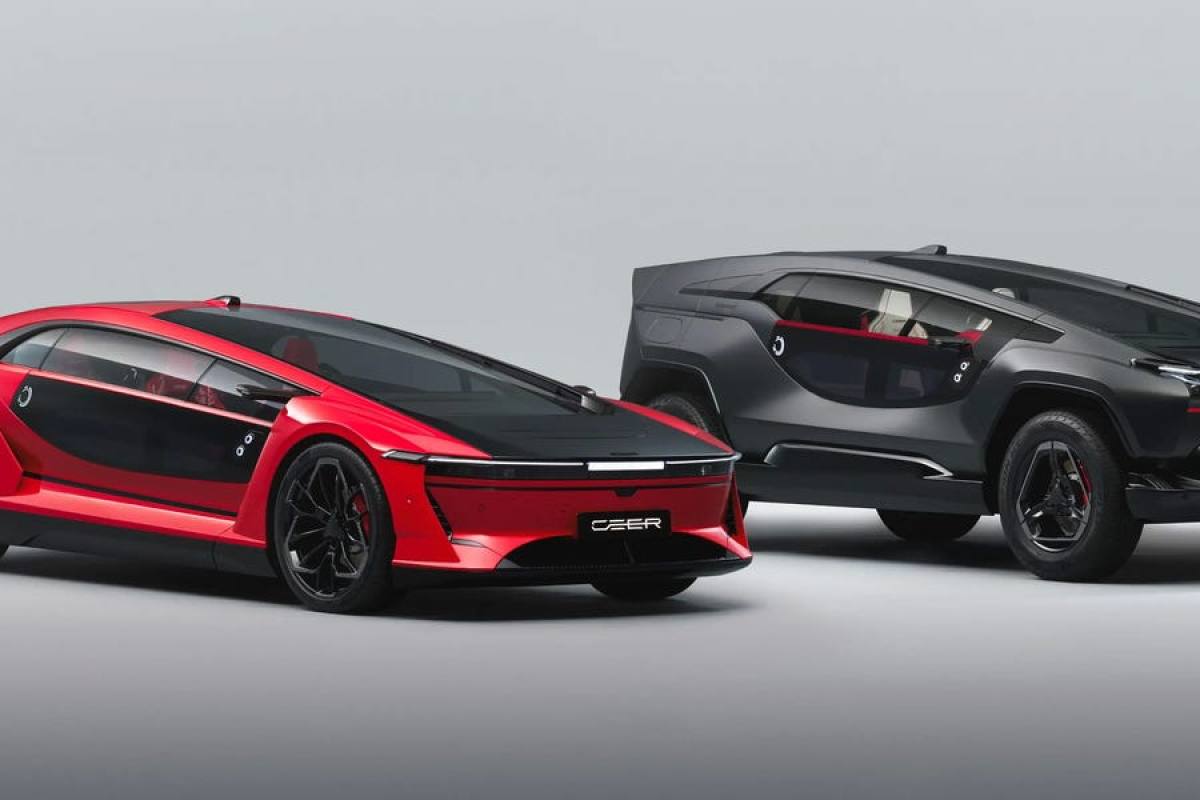 Ceer Exobot: 850 hp y puertas de ala de gaviota en el debut eléctrico de Arabia Saudita ,hips.hearstapps.com