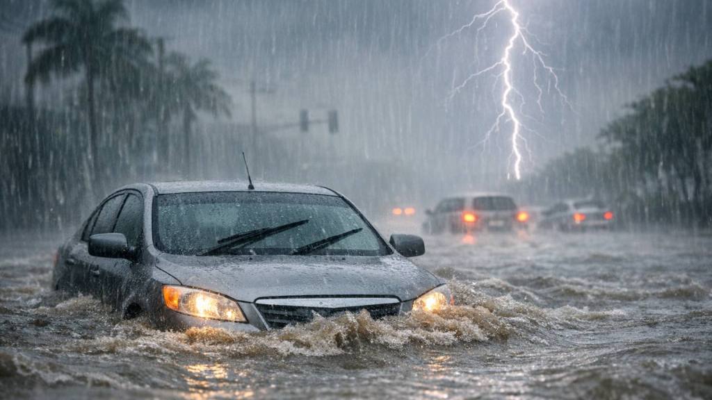 Precauciones al volante durante tormentas y lluvias intensas